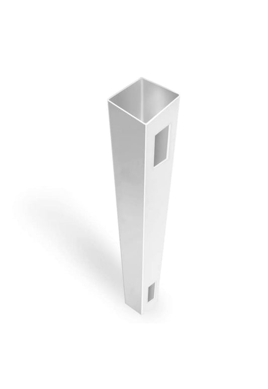 White vinyl end post